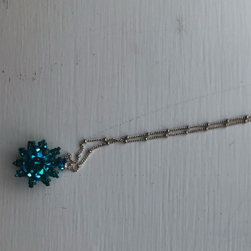 Aqua and sterling silver Necklace